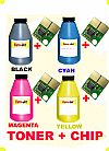 ΣΥΜΒΑΤΟ SET ΤΟΝΕR BOTTLES SAMSUNG CLP-415 BK/C/M/Y & 4 CHIP