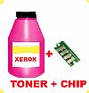 TONER IN BOTTLE  & CHIP FOR XEROX 7400 MAGENTA