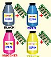 TONER IN BOTTLE  & CHIP FOR XEROX 7400 BLACK + CYAN +MAGENTA +YELLOW 