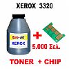 TONER in BOTTLE & CHIP XEROX Phaser 3320