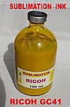 RICOH GC41 SUBLIMATION INK YELLOW 100ml 
