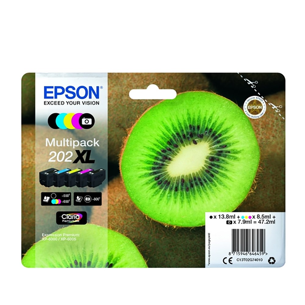 Epson Μελάνι Inkjet 202XL Multipack (C13T02G74010)