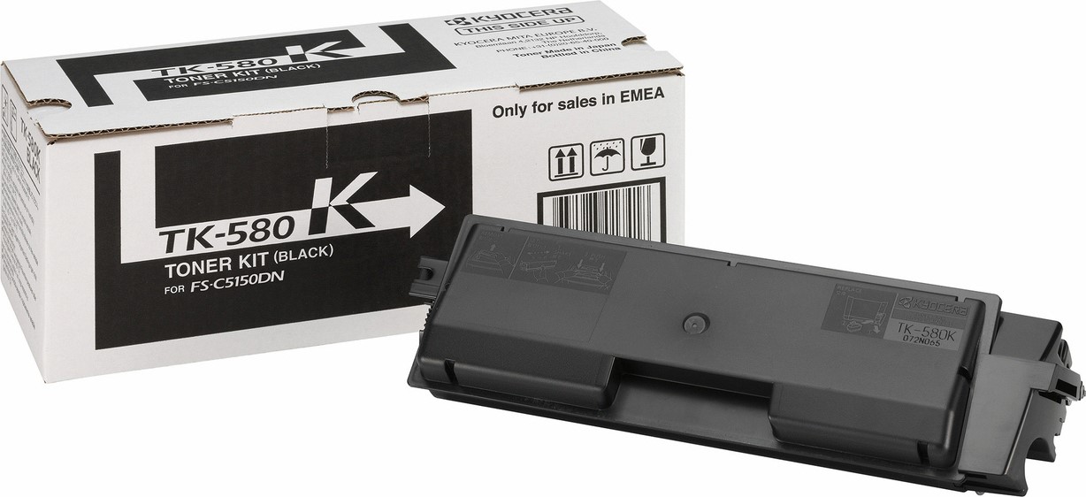 Kyocera TK-580K Toner Μαύρο 3500 Σελίδων (1T02KT0NL0)