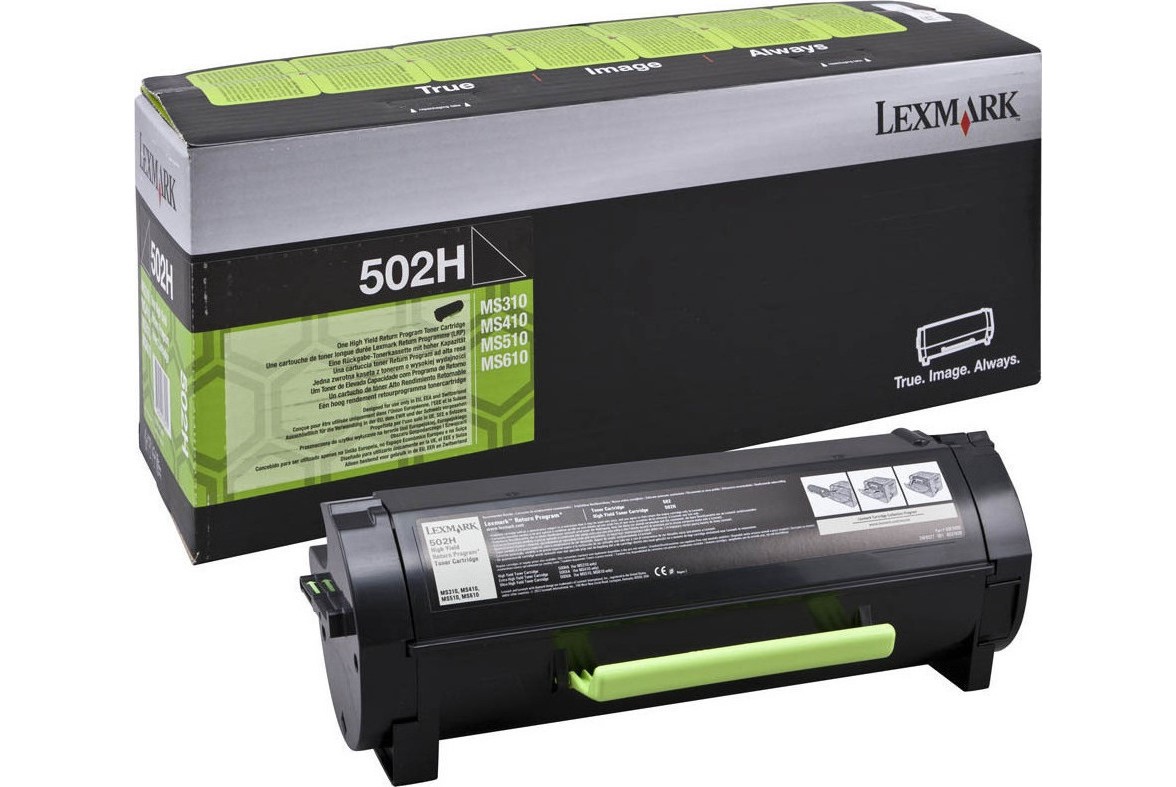 Lexmark 502H Toner Laser Εκτυπωτή Μαύρο High Yield 5000 Σελίδων (50F2H00)