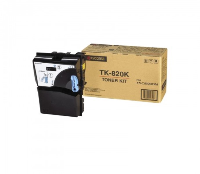 Kyocera TK-820K Toner Laser Εκτυπωτή Μαύρο 15000 Σελίδων (1T02HP0EU0)