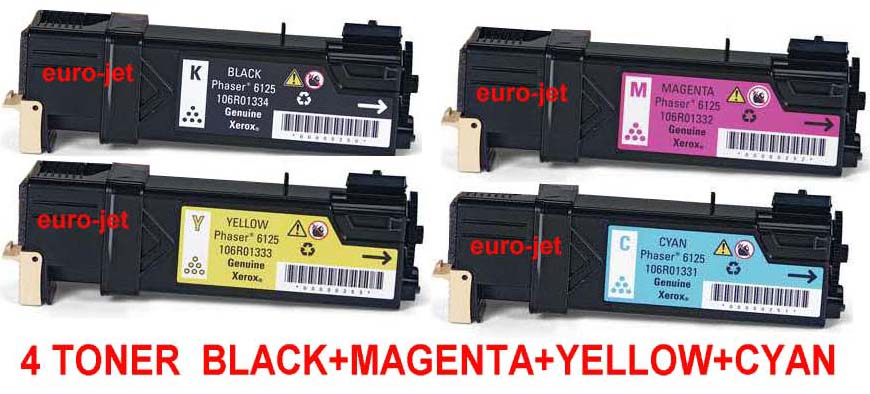 ΣΥΜΒΑΤΟ  TONER SET XEROX 6125 BK+C+M+Y (4 ΤΕΜΑΧΙΑ)